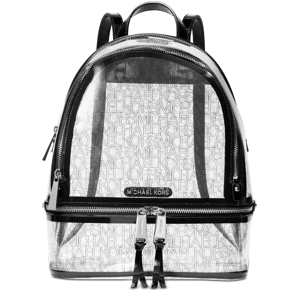Michael Kors Rhea Clear Logo Backpack